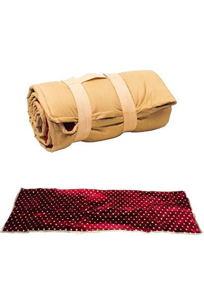 QUTOOB Traditional Arabic Picnic and Camping Carpet with Carry Strap, Foldabl...