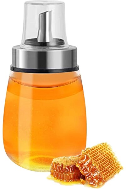 Arabest Glass Honey Dispenser,Syrup Maple Container with Lid,No-Drip 160ML Ki...