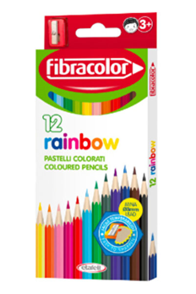 MC Micostore Fibracolor Rainbow colored pencils 12 colors