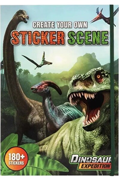 MC Micostore Carte cu abtibilduri A4 Dino 16 foi+stickers