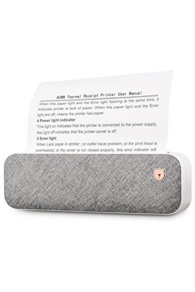 Tradeo Portable Mini A4 Thermal Printer, Compact Wireless Receipt & Document ...