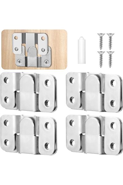 STARSTAR Hooks Hooks Steel Stainless 8-Piece Recessed Concealed Interlocking ...