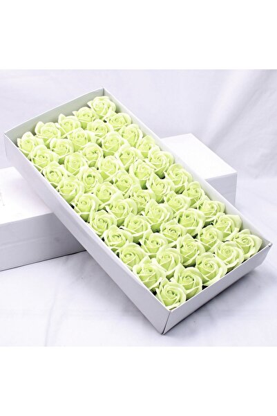 MACVI Set de 50 trandafiri din săpun, 5x5 cm, calitate premium, decor elegant...