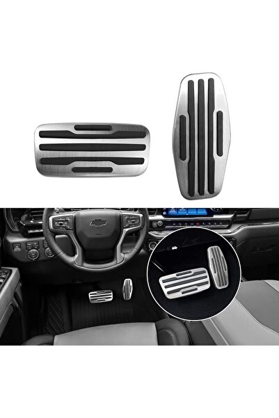 Generic 2Pcs Pedal Covers Compatible with 2019-2023 Chevy Silverado GMC Sierr...