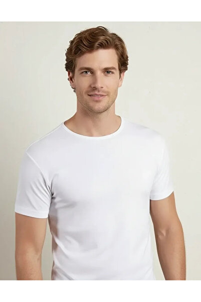 Mariposa Secret Şahinler Men's Lycra Crew Neck Undershirt E069