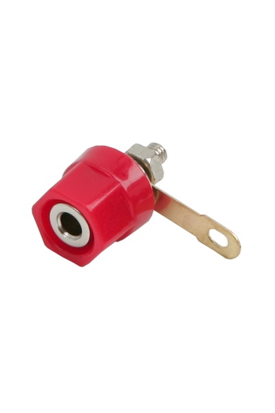 Alista Home Priză banană roșie M4 pentru panou, Conector banană din plastic p...