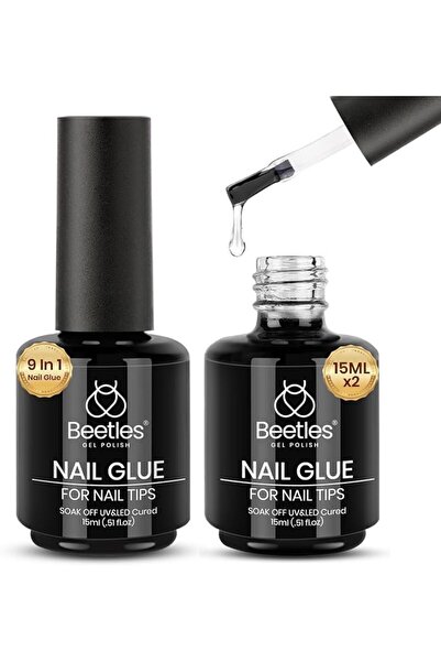 beetles Gel Polish Beetles Medium Almond Gel Nail Tips, 288Pcs Pre-Shaped Cle...