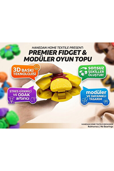 Genel Markalar Spin Ball Stres Topu Dönen Fidget Oyuncak El Parmak Egzersiz T...