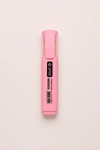 UFEN Soft Color Highlighter Pen |   Pastel Tone Marker Pen Pink 1 Piece