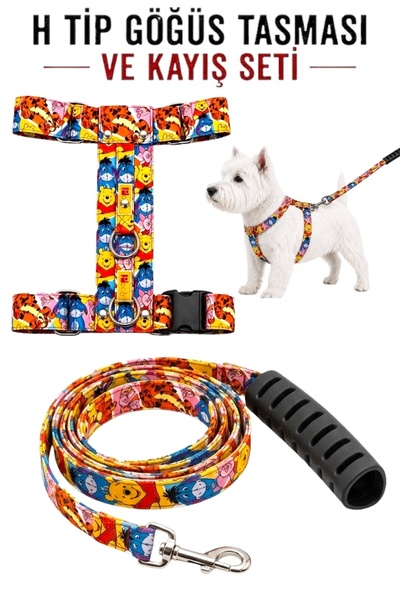 z zizuph Wi̇nni̇e H Type Chest Harness and Travel Strap Set