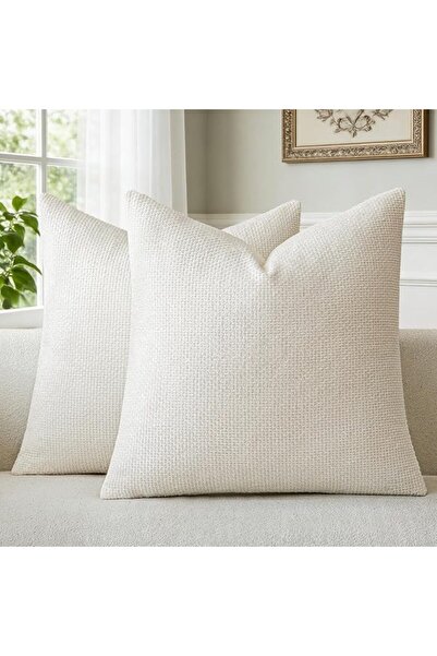 a moment Light Green Chenille Cushion Cover Throw Pillow Covers 45 x 45 CM Pa...