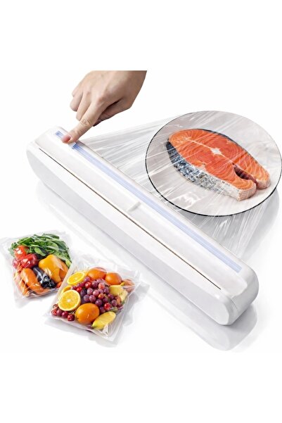 MACVI Dozator de folie alimentară cu lamă ascunsă - Tăiere rapidă și sigură �...
