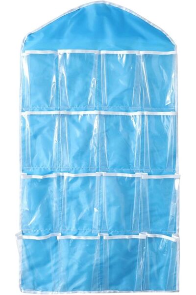 GENERAL Shoe bags 16 Grid Foldable Wardrobe Wall Door Back Hanging Bag Underw...