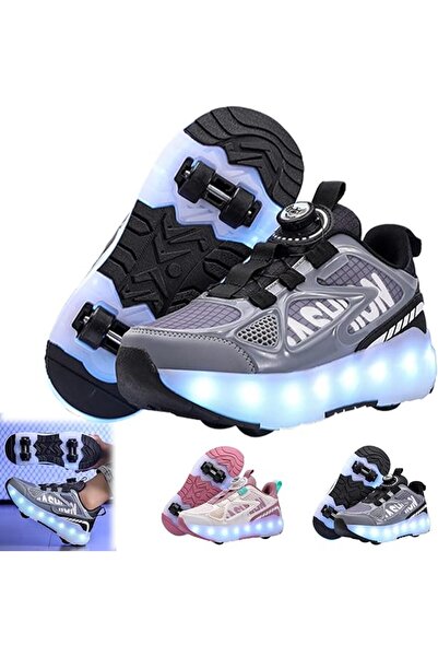 Emeralune Kids Roller Skates Shoes, 4 Wheels Roller Shoes, Roller Skates Snea...