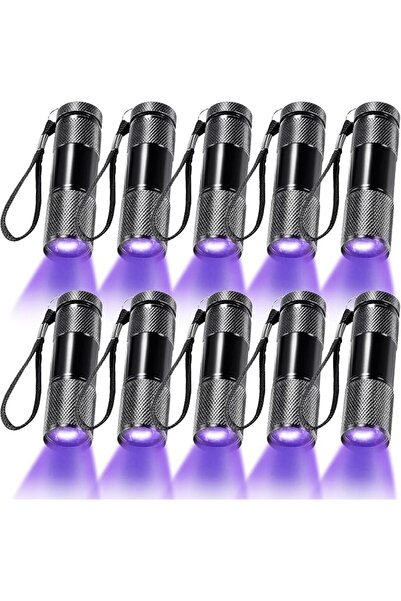 Generic 10 Pcs UV Blacklight Flashlights, Handheld Blacklight Flashlights,LED...