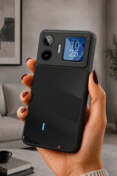General Mobile GM26 Pro Uyumlu Tetris Desenli Kamera Korumalı Darbelere Dayan...