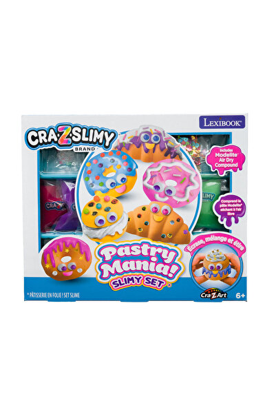 LEXIBOOK Cra-Z-Art Pastry Mania - Slime Ζαχαροπλαστείο, Φτιάξε Γλυκά από Slim...