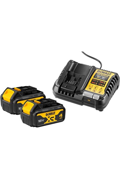 Dewalt Încărcător rapid DCB1104M2 18V XR și 2 baterii Li-Ion de 4Ah