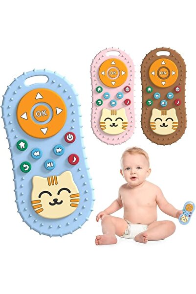 Generic BPA-Free Silicone Baby Teether – Remote Control & Cat Shape Design – ...