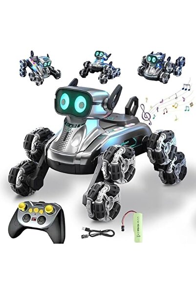 BOOMBOOMBOOM BOOM Robot Dog, RC Stunt Car for Kids Adults, 8WD Eight Wheeled ...