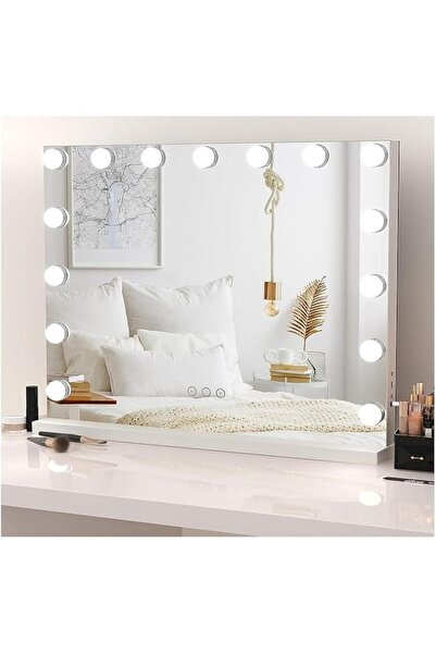 Generic Kafka Hollywood Vanity Mirror with Lights, 15 Dimmable LED Bulbs 3 Co...