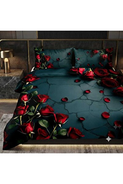 Elmas Dizayn Special Design Brand Double Duvet Cover Set Organic Satin & Cott...