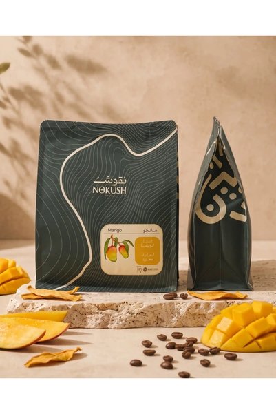 Nokush حبوب قهوة كاملة بنكهة المانجو 250 جرام - منتج متخصص
