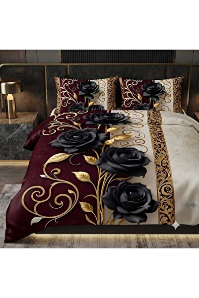 Elmas Dizayn Special Design Brand Double Duvet Cover Set Organic Satin & Cott...