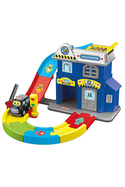 Toybox Children Police Station Track Playset with Launching Racing Cars
