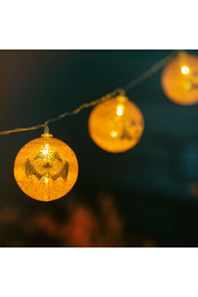 Alista Home Halloween LED Pumpkin String Lights 1.5 m, 10 LED Garland, Warm W...