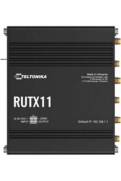 Teltonika RUTX11 Ασύρματος Δρομολογητής Wi-Fi 5 με 4 Θύρες Gigabit