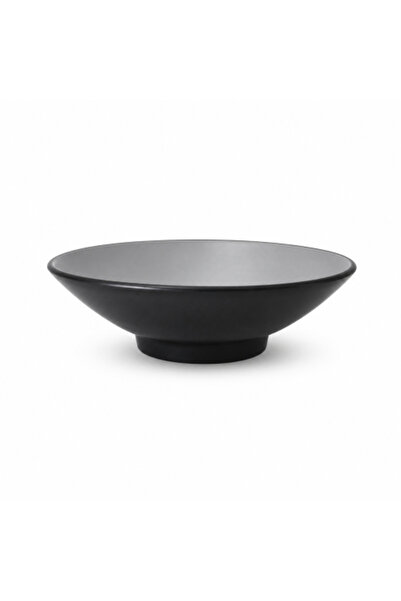 genric Black and Gunmetal Melamine Bowl24 cm