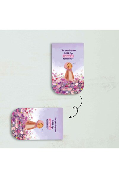 MuslimWalk Solem – Tesettürlü Kızlı – 3’lü Mıknatıslı Ayraç #MA114