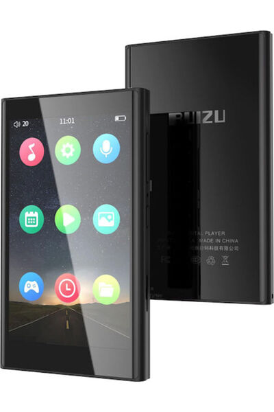 Ruizu MP3 Player 16GB με οθόνη αφής IPS 3,8 ιντσών Μαύρο H10-16GB