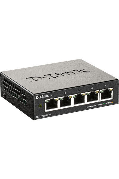 D-Link DGS-1100-05V2 v2 Διαχειριζόμενος διακόπτης L2 με 5 θύρες Gigabit Ether...