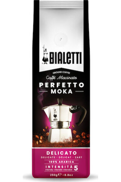 Bialetti Καφές Εσπρέσο Αράμπικα Περφέτο Μόκα Ντελικάτο Αλεσμένος 250γρ