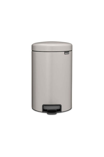 Brabantia NewIcon Πλαστικός Κάδος Απορριμμάτων με Πεντάλ Γκρι 12 λίτρα