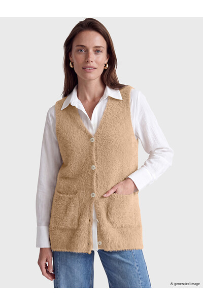 LC Waikiki I V Dikim Women's Knitwear Vest from Freezen Store