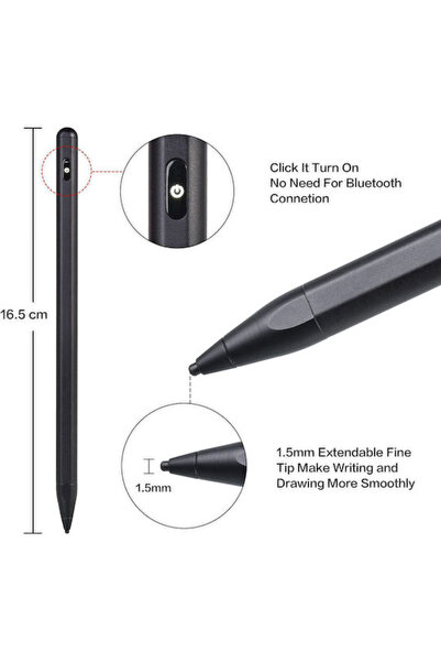 OEM Ενεργή Ψηφιακή Γραφίδα ACC-011 για iPad/iPad Pro σε μαύρο χρώμα