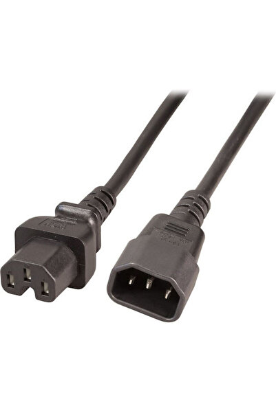 EFB Καλώδιο IEC C14 - IEC C15 2μ Μαύρο (EK585.2V2)