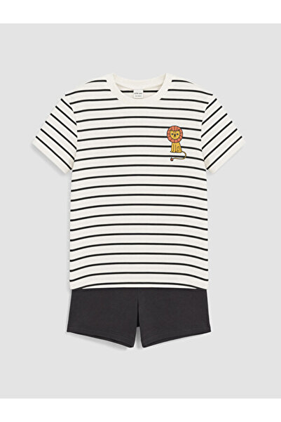 LC Waikiki Sparkling Choices from Shining Store Striped Baby Boy Shorts Set