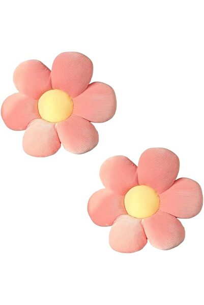 Generic 2Pcs Flower Pillow, Floor Cushion, Cute Pillows Daisy Flower Shaped T...