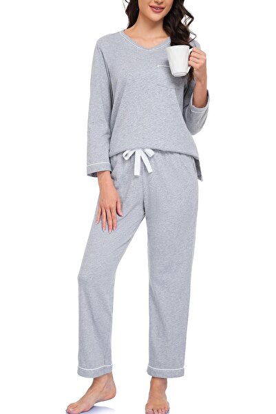 GENERAL EA'S SECRET 100% cotton Pajamas for Women Summer Lightweight Long Sle...