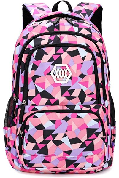 Hannea ® Bluboon School Backpack for Girls, Large Capacity Geometric Print Bo...