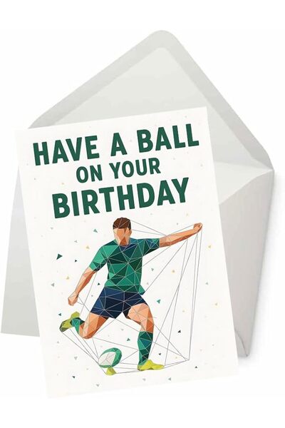 GENERAL PICTURE THIS PRINTS Have a Ball Rugby Birthday Greeting Card, Rugby T...