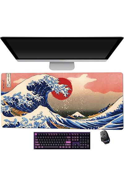 GENERAL لوحة ماوس للألعاب من ياباني ويف مقاس XXL 800x300 مم - حصيرة مكتبية مم...