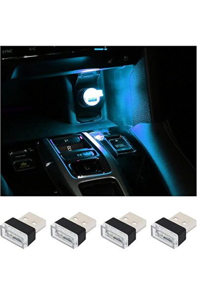 Bukela 4 قطع مصابيح LED داخلية للسيارة تعمل بـUSB، إضاءة ليلية للديكور تعمل ب...