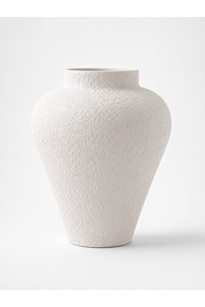 Lui Tasarım Textured Ceramic Whiteelegant Modern Minimalist Stylish Decorativ...