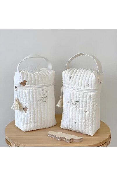 Generic 2 Pack Diaper Bag Organizing Pouches, Quilted Cotton Mini Maternity B...