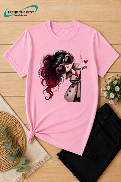 TREND THE BEST Trendin En İyisi Summer I Heart You Jacket and Glasses Printed...